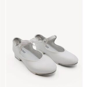 4/$25 Capezio Shuffle Mary Jane Tap Dance Shoes Womens 5.5 W B2 White Ballet